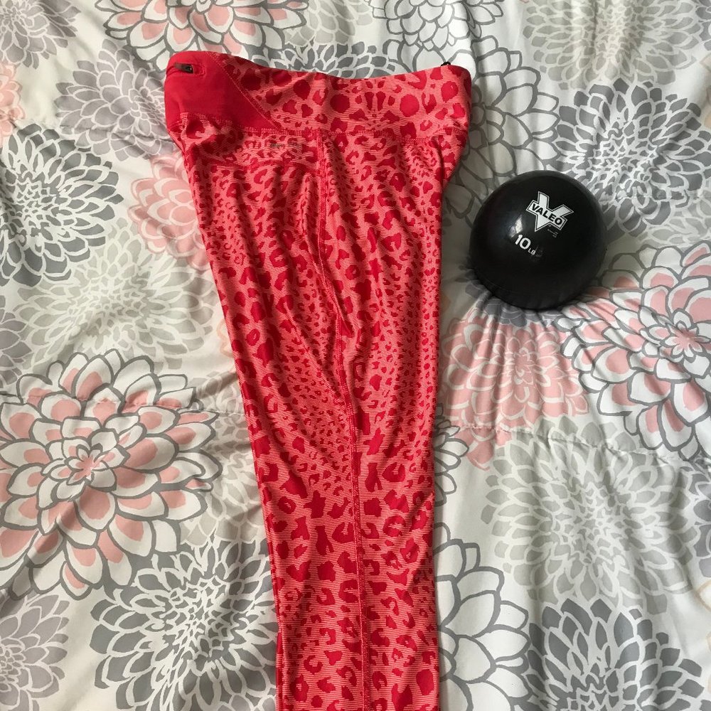 Nike Running Leggings Women's Coral Animal Print